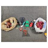 Toy cars, mini random toys & wood blocks