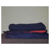 Dark navy blue sleeping bag