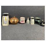 Vintage Hanson food scale & candle warmers & decor