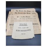 Detroit Free Press Vintage Newspapers