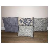 Blue Pattern Accent Pillows