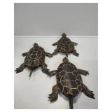Metal Painted Turtles (3)