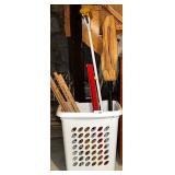 Mops, Yard Sticks and Laundry hamper