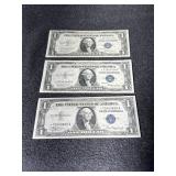 Paper $1.00 Bills-Silver Certificates