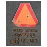 Slow Moving Vehicle Sign, Metal Links