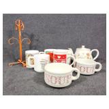 Coffee Mugs, Mug Holder, Soup Cup