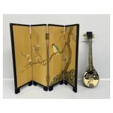 Japanese Style Wood Screen, Bouzouki Music Box