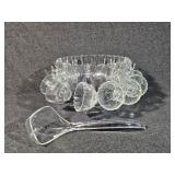 The Edgewood 18 Piece Crystal Punch Set by