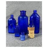 Cobalt Blue Bottles