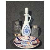 1963 Delft Blue Jim Beam Decanter, Licoln Bottle