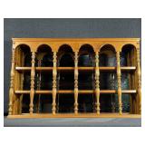 Solid Wooden Mirror Display Shelf