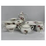 Royal Rose Tea set with cookie plates