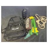 Wind Chime, Backpack, Extension cord