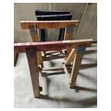 Wooden Sawhorses, Plastic Sawhorses