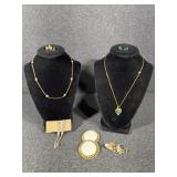 Avon Necklace and earring sets, cute pin