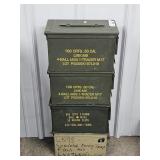 4 Metal Ammo Boxes