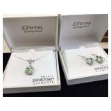 Sterling silver jewelry with Swarovski crystals