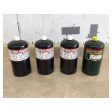 Four propane fuel bottles