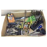 Box lot Miscellaneous used and new drillbits