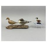 3 John Vulcani Miniature Standing Ducks