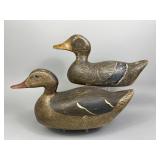 2 Wisconsin Mallard Hen Duck Decoys