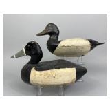 2 Illinois River Drake Duck Decoys