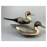 2 East Coast Pintail Drake Duck Decoys