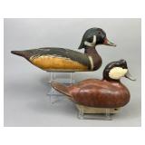 2 Drake Duck Decoys