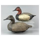 Clare Londrigan Pr of Canvasback Duck Decoys