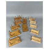 12 Wooden Decoy Stands