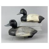 2 Brian Selden Bluebill Drake Duck Decoys