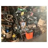 Piles of scrap miscellaneous items 