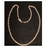 18 inch sterling rope chain