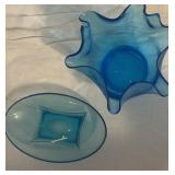 Blue Handkerchief Bowl