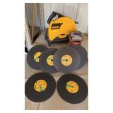 DeWalt 14in Cut-Off Saw & (6) New wheels