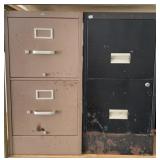 (2) Metal File Cabinets