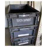 (3) Plastic Parts Containers 15x24x7