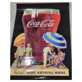 Poster, 1997 Coke reprint, laminated