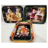 Santa Coca-Cola Trays (3)