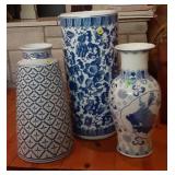 Blue & White Ceramic Jars