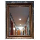 Wall Mirror with Copper Color Frame