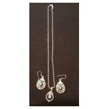 Moonstone Necklace & Earrings