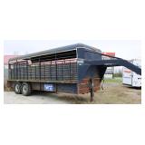 Gooseneck Brand Cattle Trailer