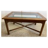 Beveled Glass Top Coffee Table