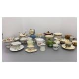 Creamers, Butter Dish, Cups & Saucers