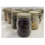 Canning Jars With Dried Goods