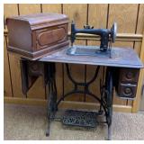 Antique Domestic Treadle Sewing Machine