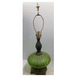 Vtg Blown Glass Lamp