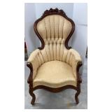 Antique Rosewood Framed Occasional Chair