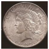 Silver Dollar Coin 1923 Peace